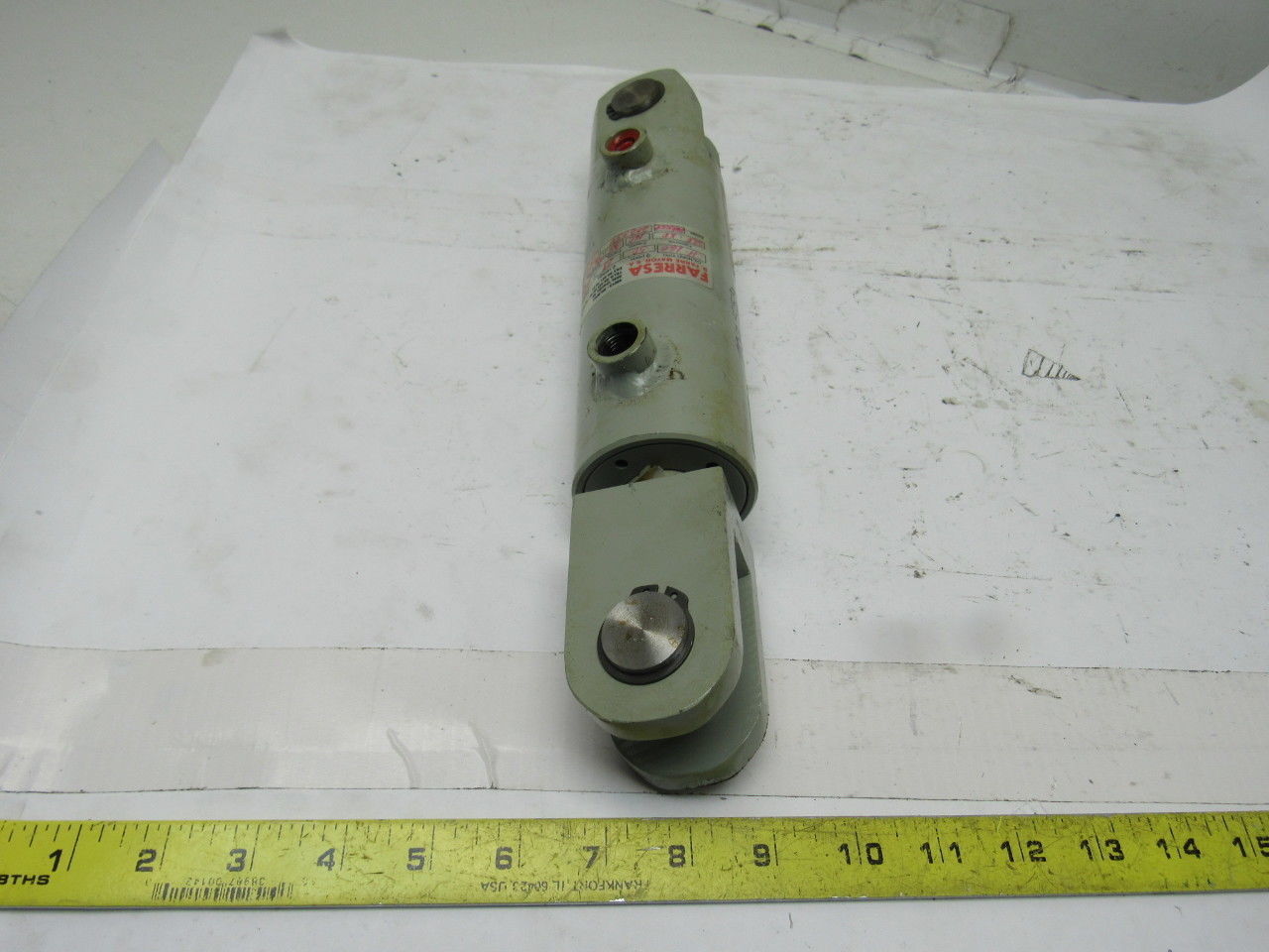 Loramendi Welded Hydraulic Cylinder 40mm Bore 90mm Stroke Clevis Ends