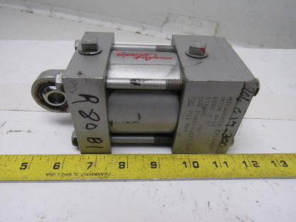 Milwaukee A62 Pneumatic Air Tie Rod Cylinder 2-1/2" Bore 3/4" Stroke Rod Clevis