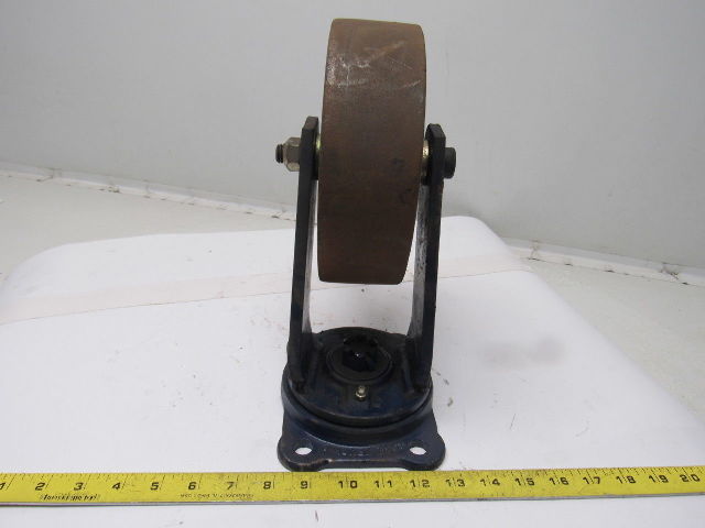 Rose Truck & Caster 2041 Heavy Duty 8" Steel Swivel Caster Wheel
