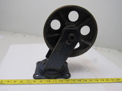 Rose Truck & Caster 2041 Heavy Duty 8" Steel Swivel Caster Wheel