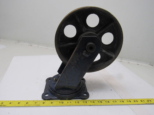 Rose Truck & Caster 2041 Heavy Duty 8" Steel Swivel Caster Wheel