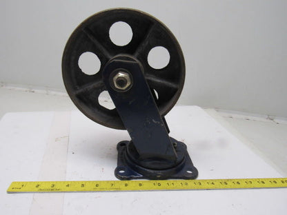 Rose Truck & Caster 2041 Heavy Duty 8" Steel Swivel Caster Wheel