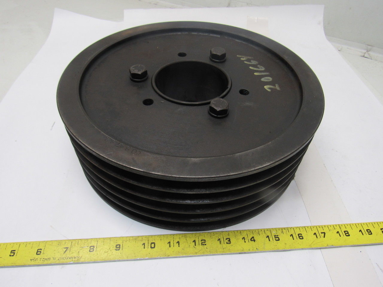 5-5V118E-D 12" Dia. 5 Groove V-Belt Pulley Sheave 3-3/8" Bushed Bore