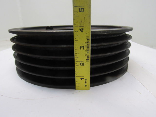 5-5V118E-D 12" Dia. 5 Groove V-Belt Pulley Sheave 3-3/8" Bushed Bore