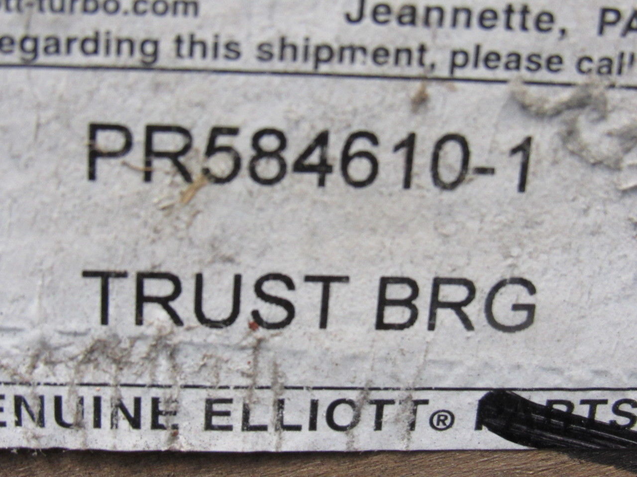 Elliott PR584610-1 OLE-1 GBT-1470-R Steam Turbine Thrust Bearings/Shoe Set Lot/2