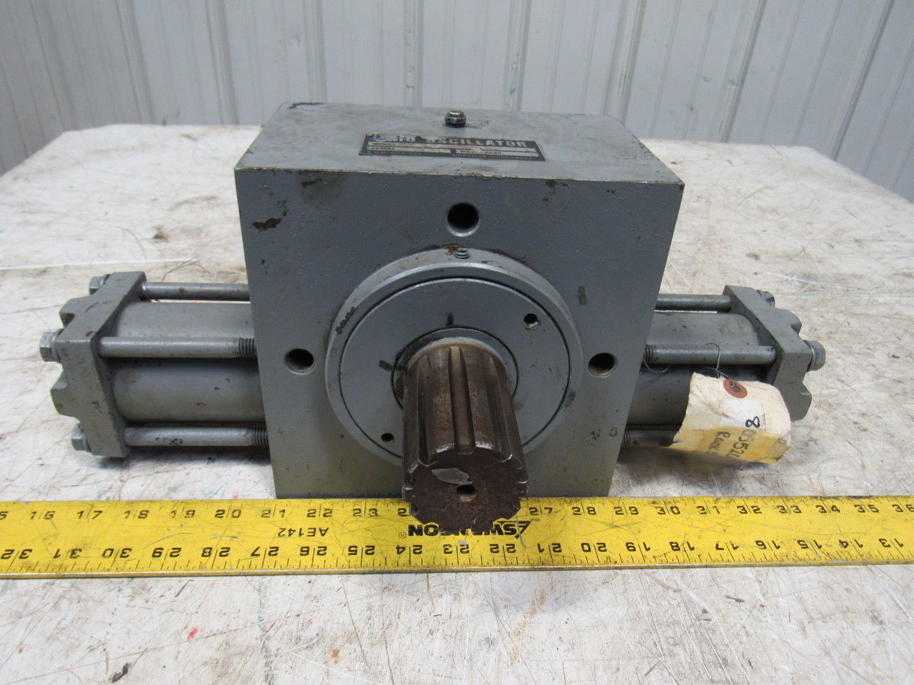 Ohio Oscillator A4000 94° Turn 1/4 Turn Rotary Actuator 2" Male Spline SAE10B
