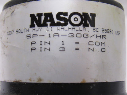Nason SP-1A-30G/HR Low Pressure Switch 1/4" NPT 30 PSI