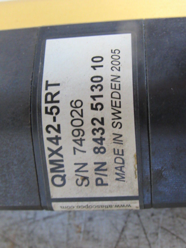 Atlas Copco QMX42-5RT BSM2275D-R4.3 560 RPM 1/2" Drive Straight Nut Runner