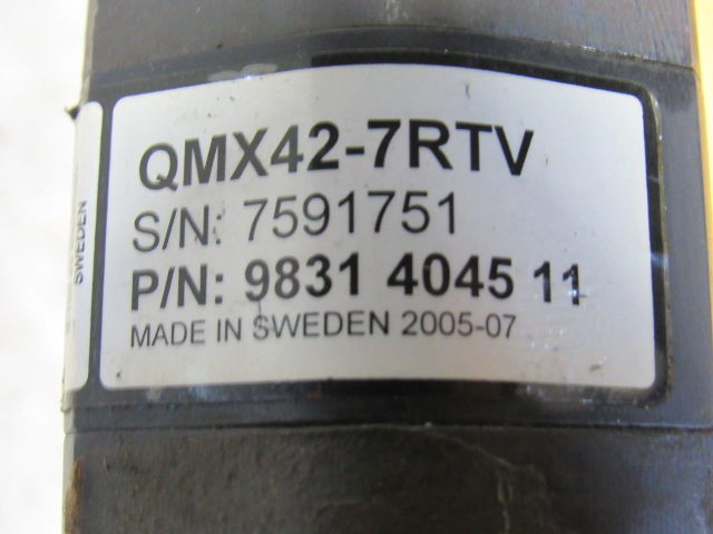 Atlas Copco QMX42-7RTV 1/2" Drive 360RPM Right Angle Nut Runner
