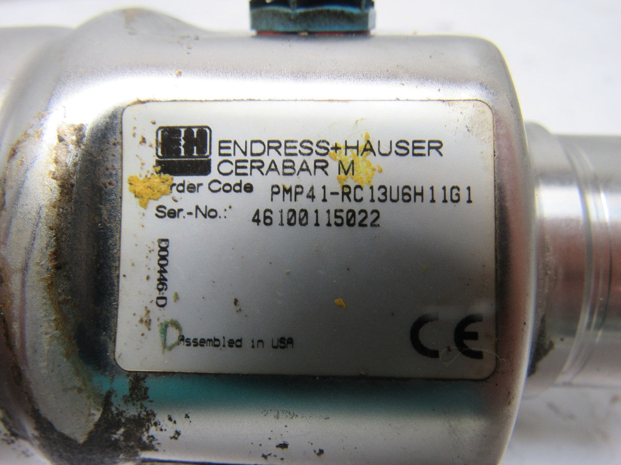 Endress Hauser PMP41-RC13U6H11G1 Cerebar Process Pressure Transmitter 0-1500PSI