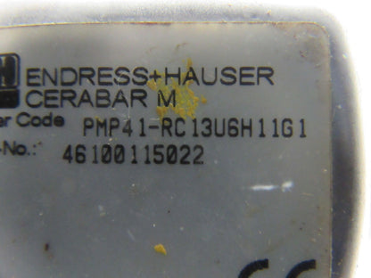 Endress Hauser PMP41-RC13U6H11G1 Cerebar Process Pressure Transmitter 0-1500PSI