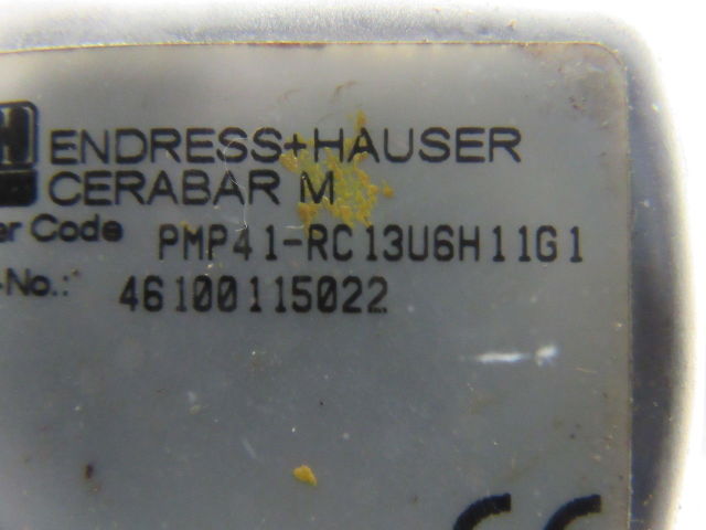 Endress Hauser PMP41-RC13U6H11G1 Cerebar Process Pressure Transmitter 0-1500PSI