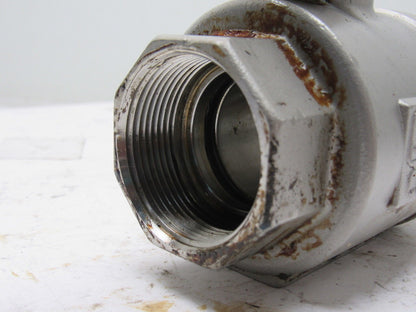 Jamesbury CF8M 1-1/2" Threaded Ball Valve Stainless Steel 1000CWP
