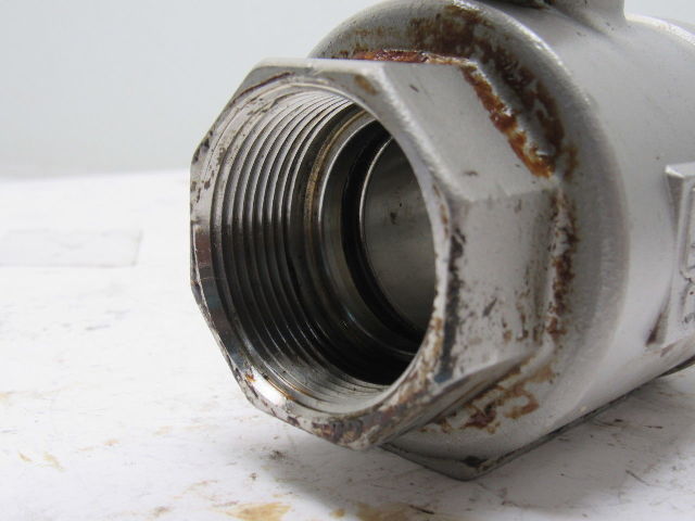 Jamesbury CF8M 1-1/2" Threaded Ball Valve Stainless Steel 1000CWP