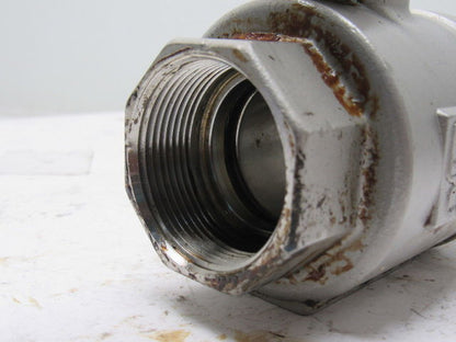 Jamesbury CF8M 1-1/2" Threaded Ball Valve Stainless Steel 1000CWP