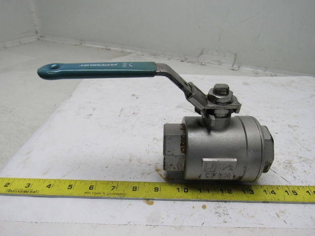 Jamesbury CF8M 1-1/2" Threaded Ball Valve Stainless Steel 1000CWP