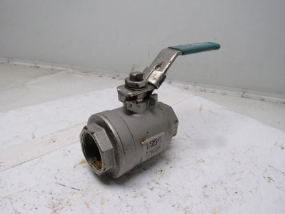 Jamesbury CF8M 1-1/2" Threaded Ball Valve Stainless Steel 1000CWP