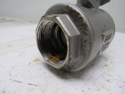 Jamesbury CF8M 1-1/2" Threaded Ball Valve Stainless Steel 1000CWP