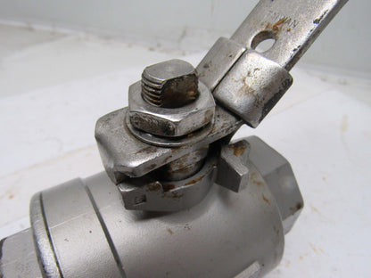 Jamesbury CF8M 1-1/2" Threaded Ball Valve Stainless Steel 1000CWP