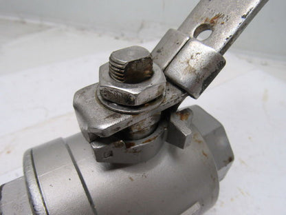 Jamesbury CF8M 1-1/2" Threaded Ball Valve Stainless Steel 1000CWP