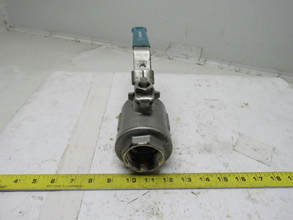 Jamesbury CF8M 1-1/2" Threaded Ball Valve Stainless Steel 1000CWP