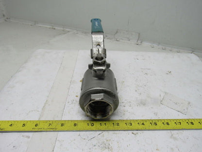 Jamesbury CF8M 1-1/2" Threaded Ball Valve Stainless Steel 1000CWP