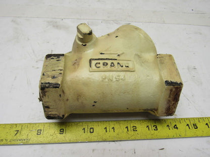 Crane PN64 Malleable Iron 1000CWP Swing Check Valve 1-1/2"
