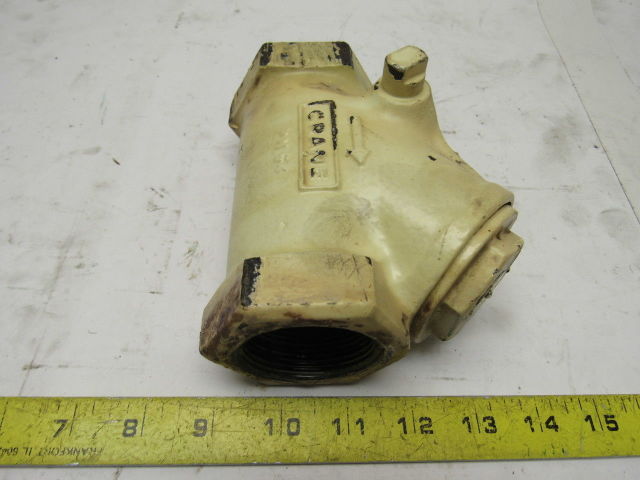 Crane PN64 Malleable Iron 1000CWP Swing Check Valve 1-1/2"