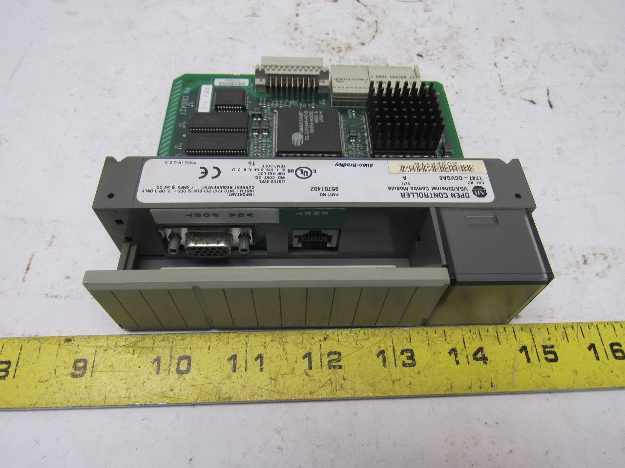 A-B Allen Bradley 1747-OCVGAE Ser. A VGA/Ethernet Combo Module