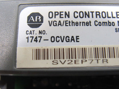 A-B Allen Bradley 1747-OCVGAE Ser. A VGA/Ethernet Combo Module
