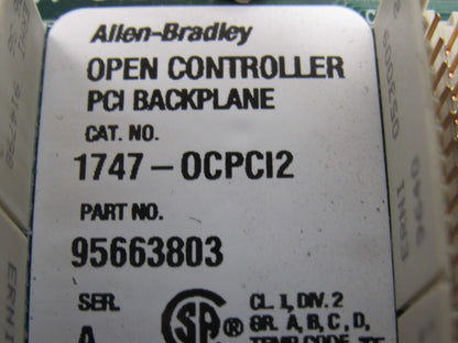 A-B Allen Bradley 1747-OCPCI2 Open Controller PCI Backplane Expansion Bus