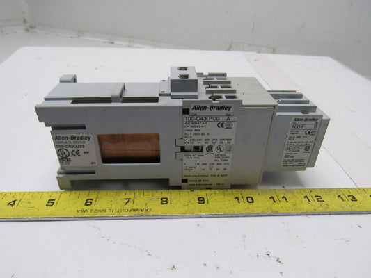 A-B Allen Bradley 100-C43DJ22 Safety Contactor W/100-F