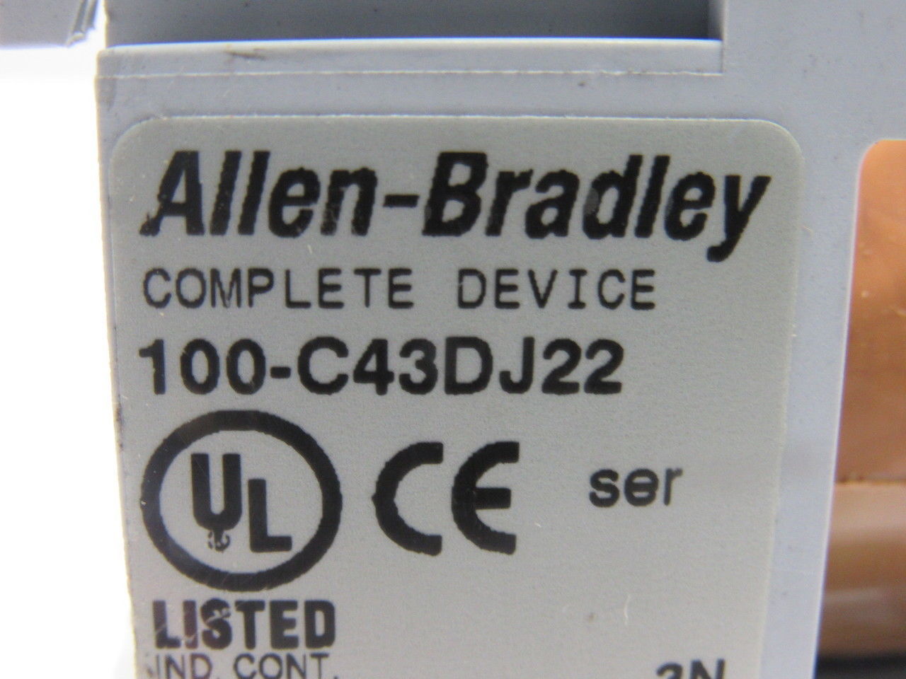 A-B Allen Bradley 100-C43DJ22 Safety Contactor W/100-F