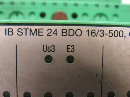 Phoenix IB STME 24 BDO 16 /3-500 16 Digital Output 24VDC Module Terminal Block