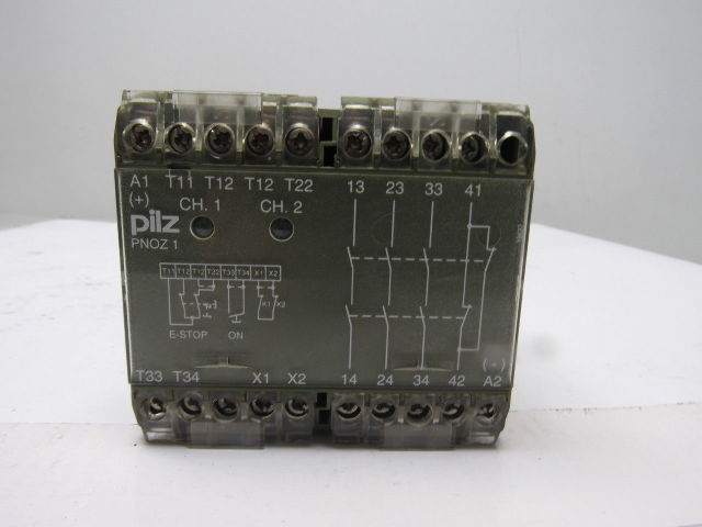 Pilz PNOZ 1 3S/1O ID Nr. 475695 E-Stop Safety Gate Relay 24VDC