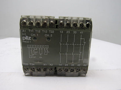 Pilz PNOZ 1 3S/1O ID Nr. 475695 E-Stop Safety Gate Relay 24VDC