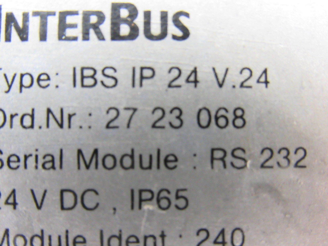 Phoenix Contact 2723068 Communication Module InterBus IBS IP 24 V.24