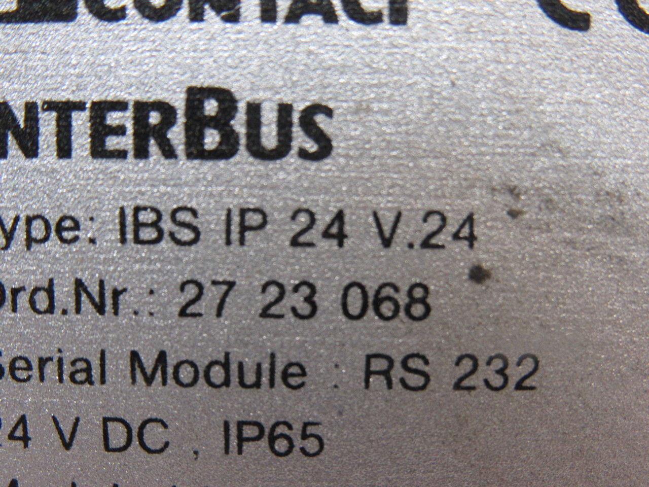 Phoenix Contact 27 23 068 IBS IP 24 V.24 Interbus Communication Module