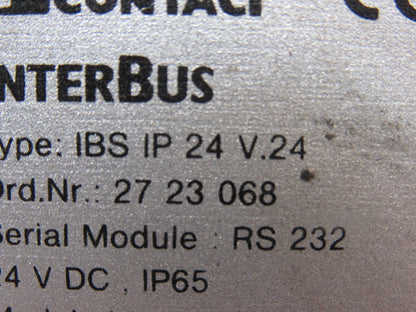 Phoenix Contact 27 23 068 IBS IP 24 V.24 Interbus Communication Module