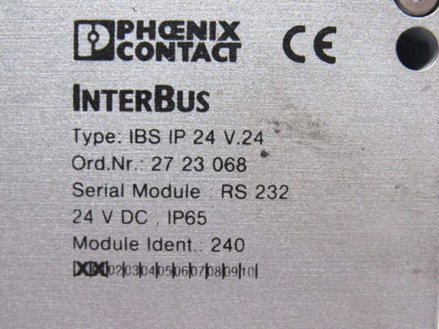 Phoenix Contact 27 23 068 IBS IP 24 V.24 Interbus Communication Module