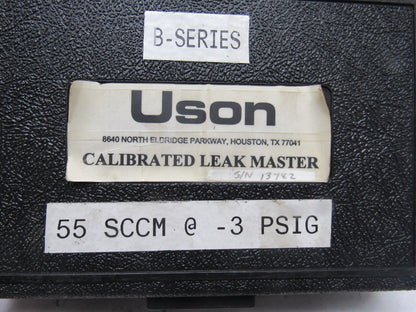 Uson Leak Master B-Series 55 SCC/Min @ -3 PSI Vacuum Leak Detector Quick Connect