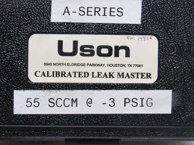 Uson Leak Master A-Series 55 SCC/Min @ -3 PSI Vacuum Leak Detector Quick Connect