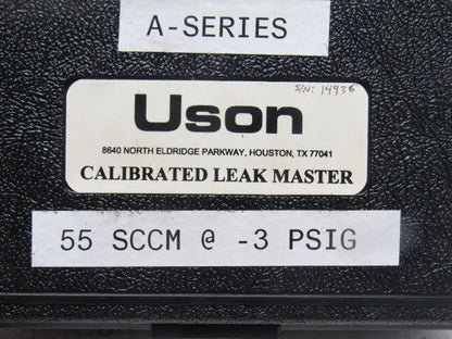Uson Leak Master A-Series 55 SCC/Min @ -3 PSI Vacuum Leak Detector Quick Connect