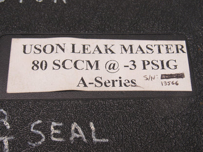 Uson Leak Master A-Series 80 SCC/Min @ -3 PSI Vacuum Leak Detector Quick Connect