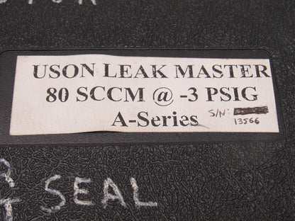 Uson Leak Master A-Series 80 SCC/Min @ -3 PSI Vacuum Leak Detector Quick Connect