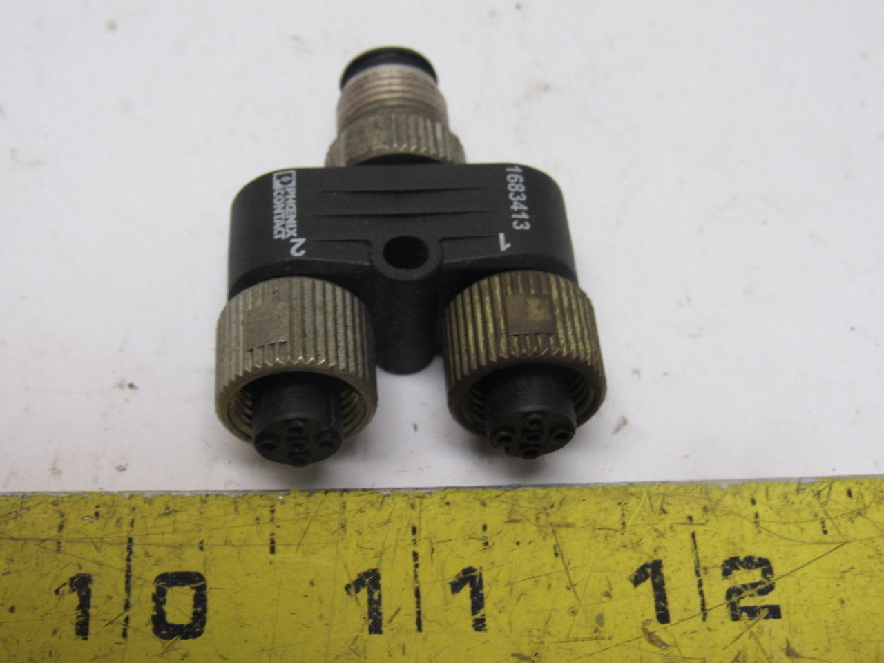 Phoenix Contact 1683413 M12 Mini 4-Pin 2 Way Splitter Devicenet ...