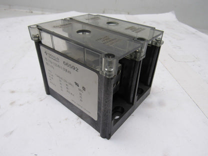Gould Shawmut 66592 600V 2 Pole 2/0-#14 Line To 10 #6-#14 Wire Terminal Block