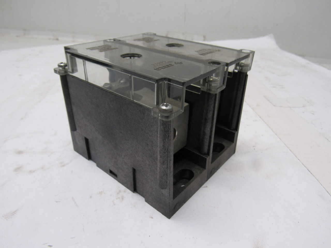 Gould Shawmut 66592 600V 2 Pole 2/0-#14 Line To 10 #6-#14 Wire Terminal Block