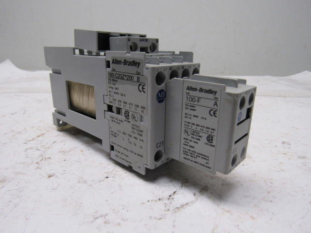Allen Bradley 100-C23Z*200  100-C23ZJ200 Ser B 600V 30A IEC Contactor 24VDC Coil