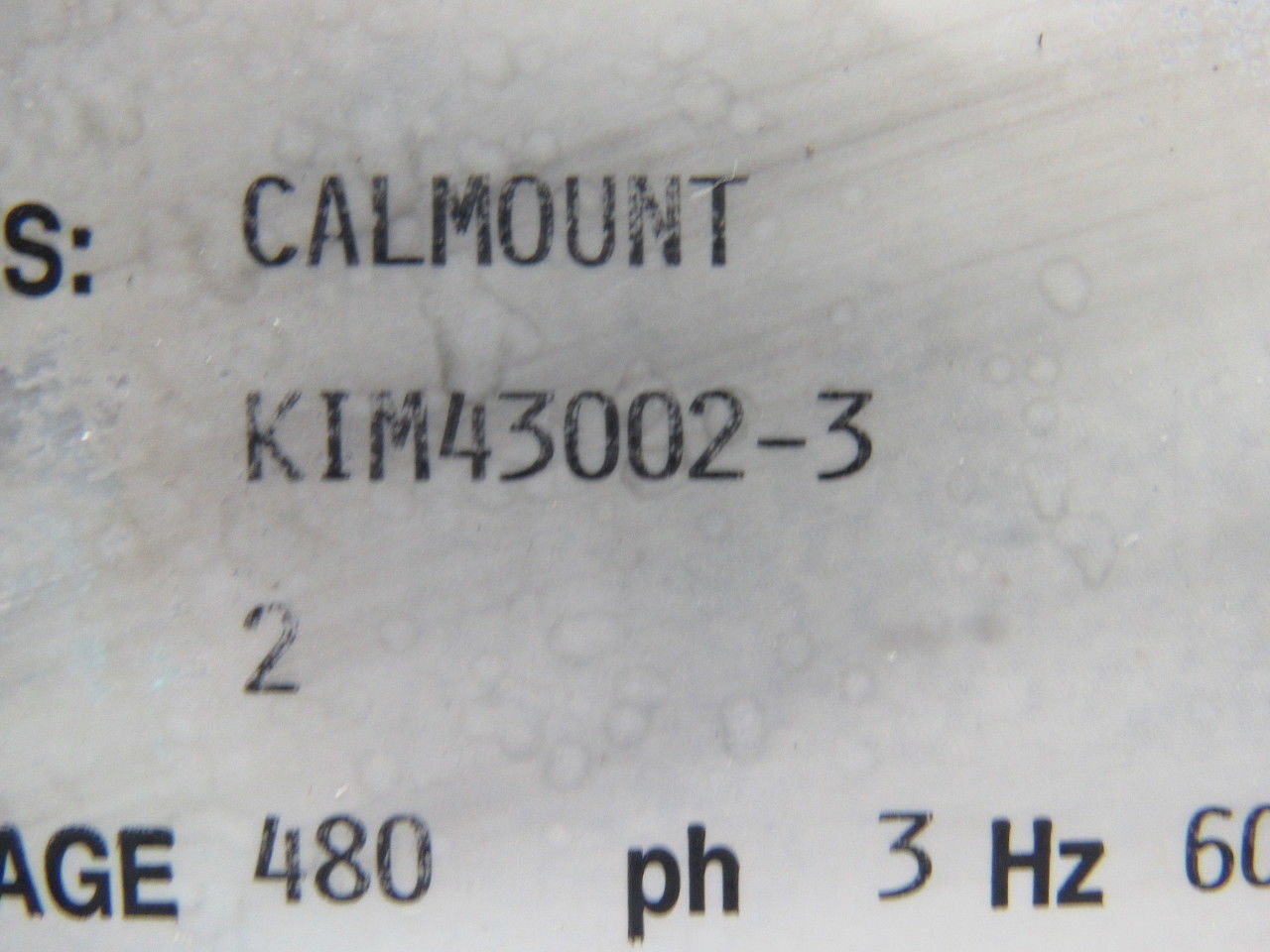 Myron Zucker KIM43002-3 Calmount 2-KVAR Capacitor 480V